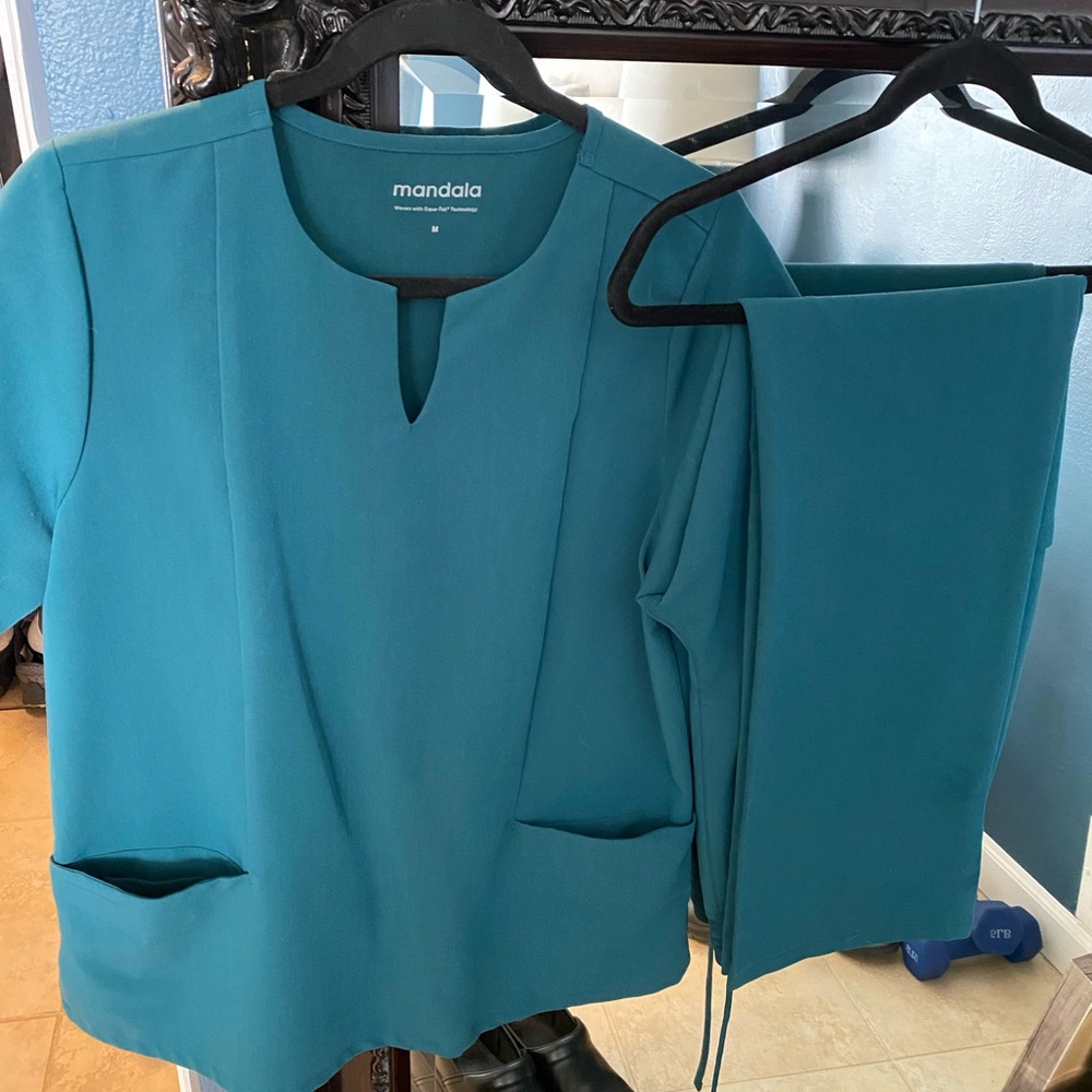 Mandala Teal Women's Pantsuit